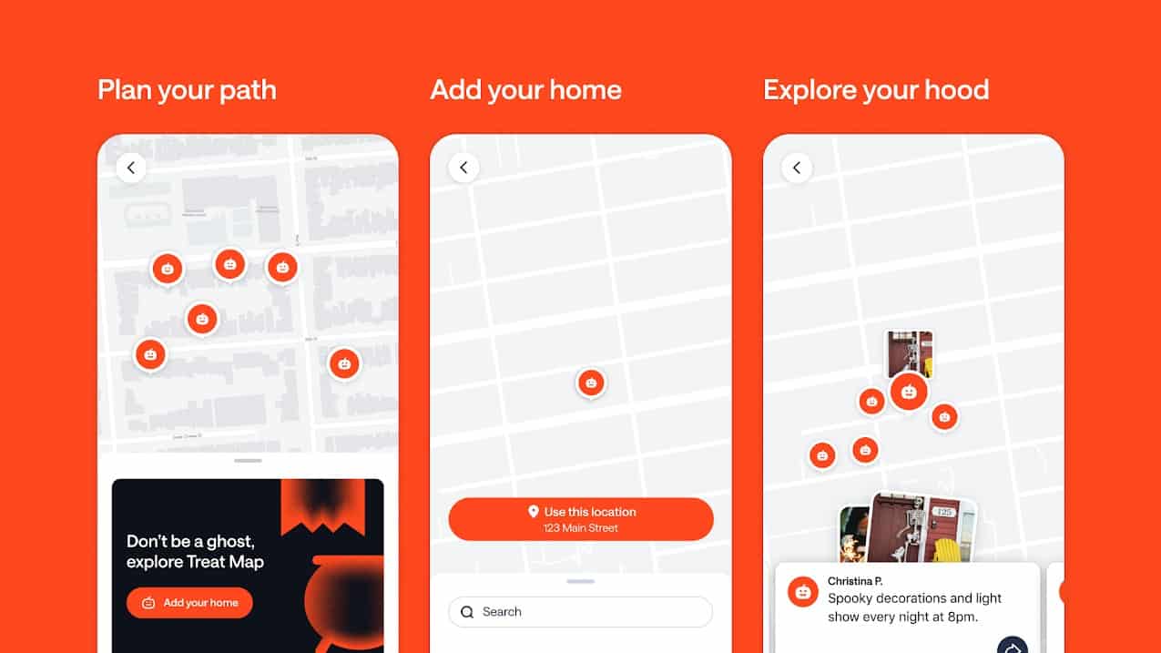Halloween saftey map