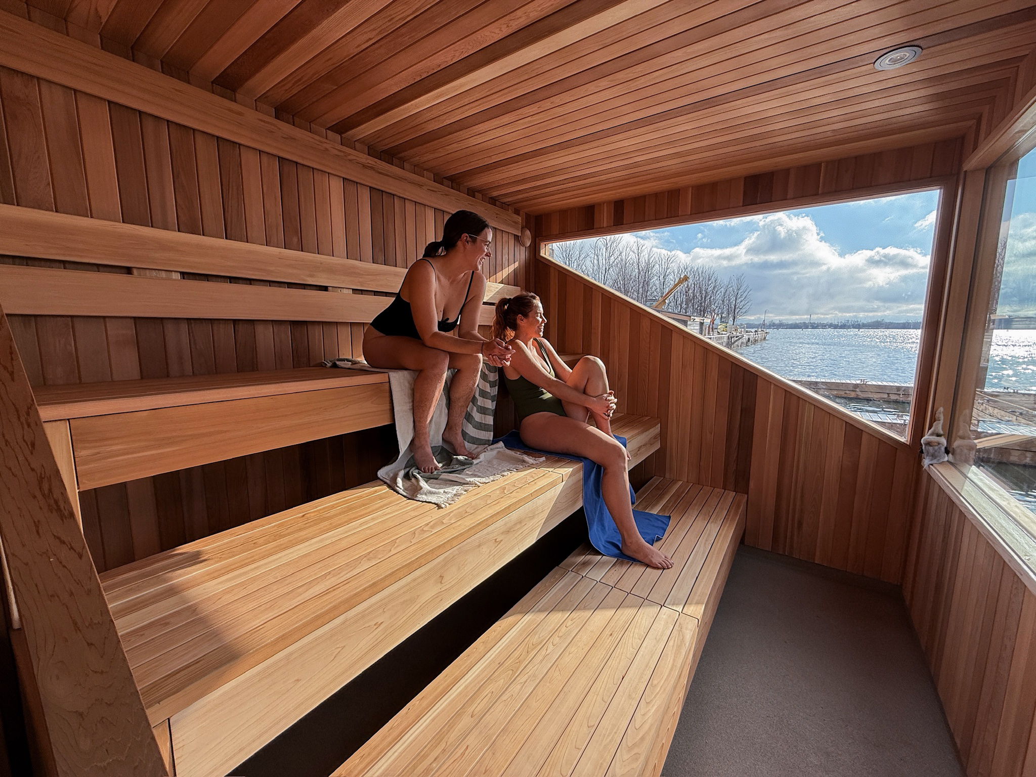 Toronto's first-ever floating sauna has officially opened