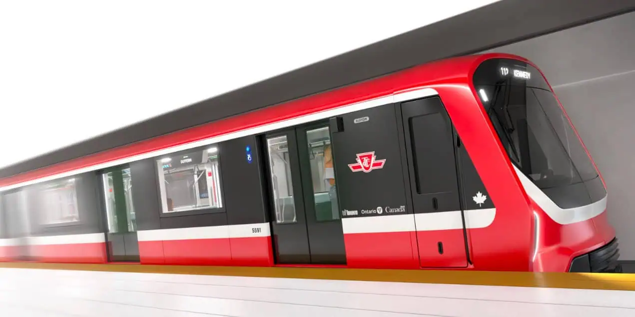 Modern new train cars revealed for Toronto's TTC set for 2030